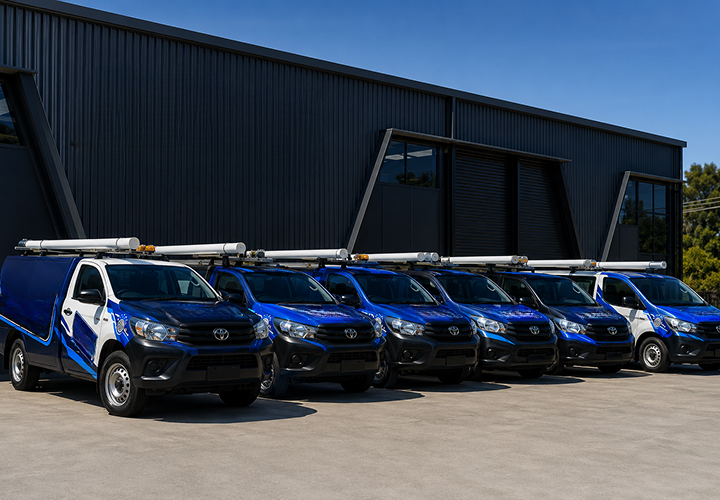 Fleet of Fairlight Blocked Drains plumbing vans